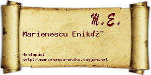 Marienescu Enikő névjegykártya